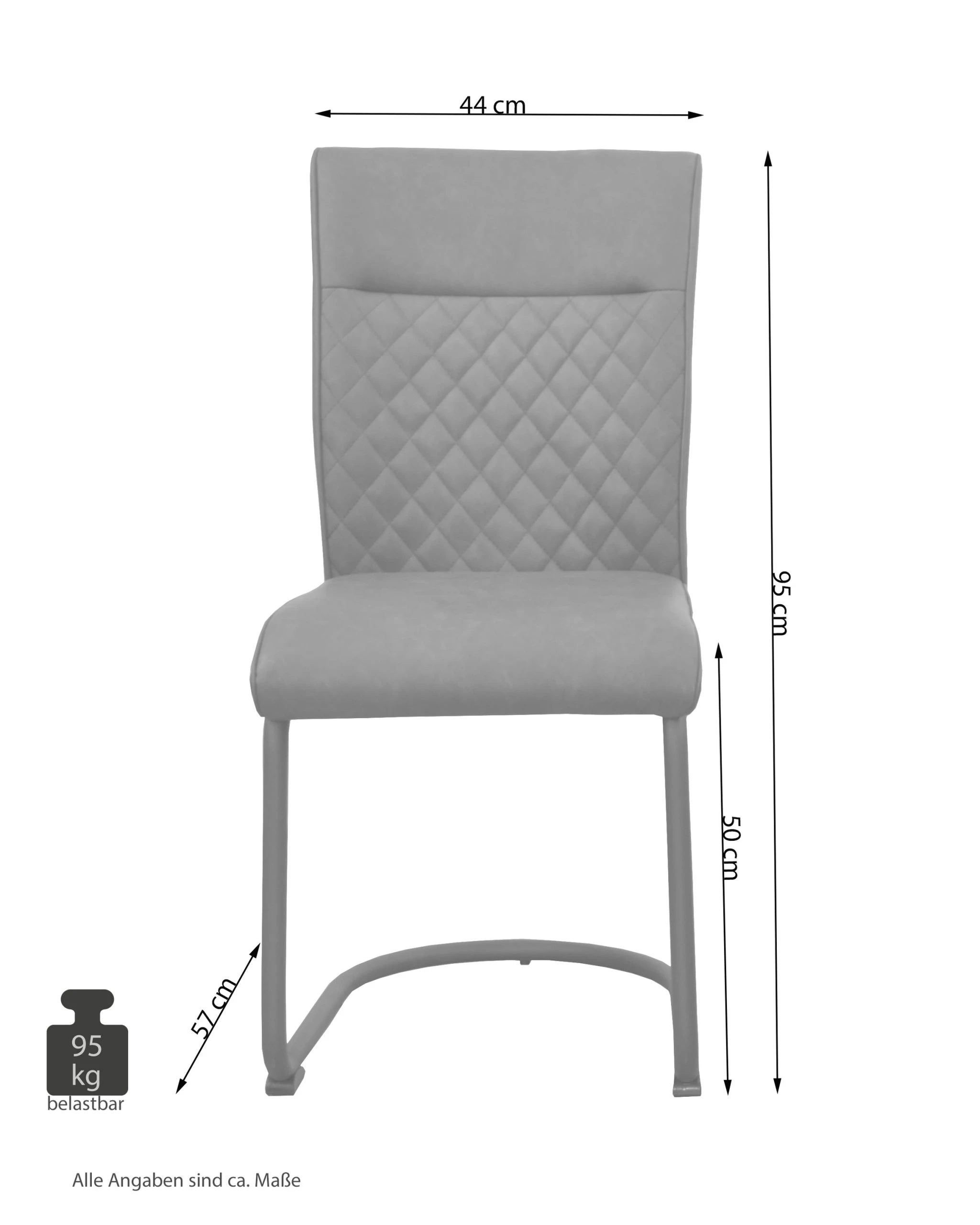 Möbel-direkt Schwingstuhl (2Stück) Ronaldo In Braun - Image 3