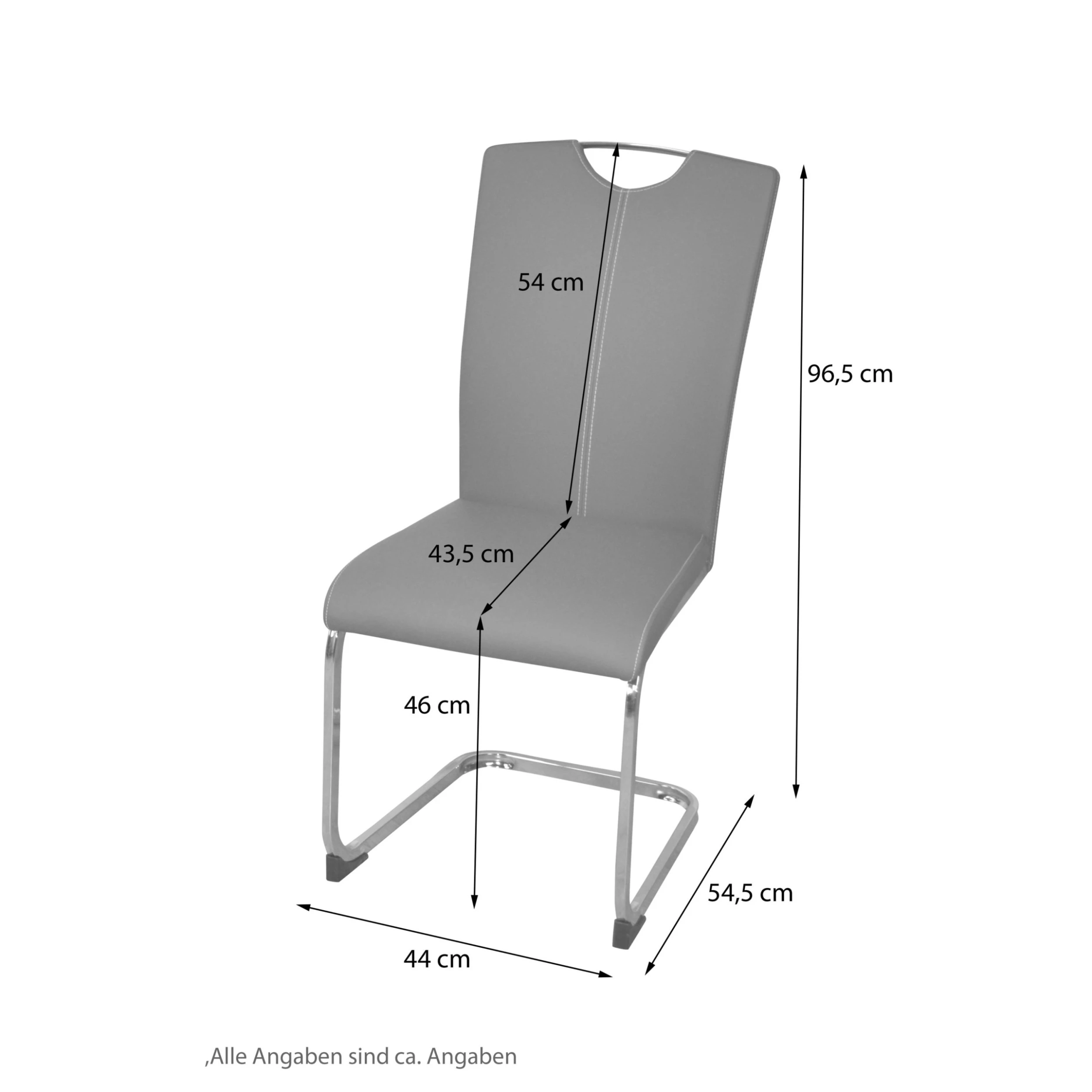 Möbel-direkt Schwingstühle (2 Stück) Laura In Schwarz - Image 4
