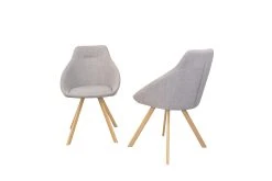 Möbel-direkt Stuhl (2Stück) Charlotte In Grau