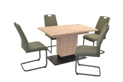 Möbel-direkt Tischgruppe- 5teilig Benjamin In Stühle Grün