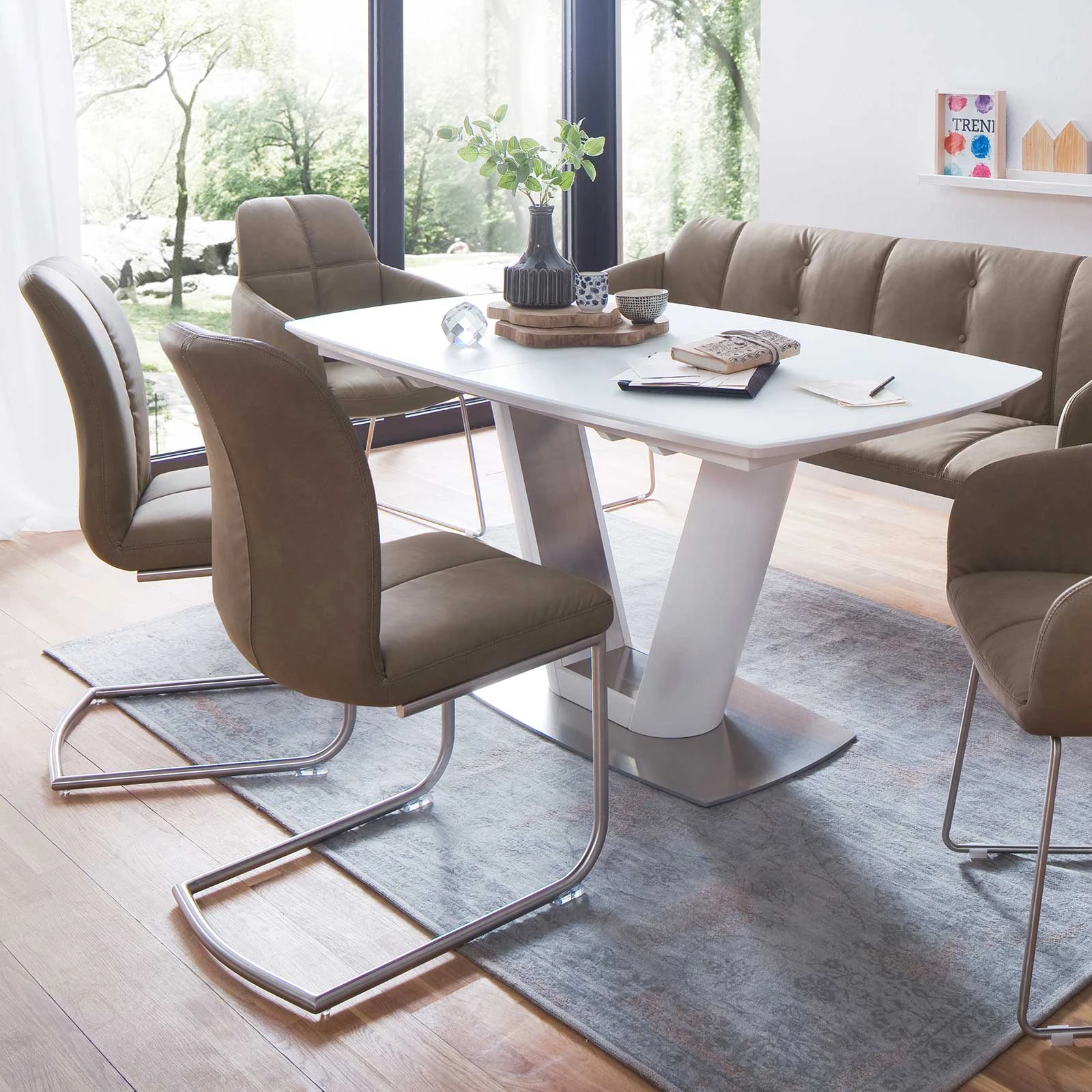 MÖBEL IDEAL 2er Set: Armlehnstuhl Tessera D In Braun (B) 62 X (H) 101 Cm - Image 3