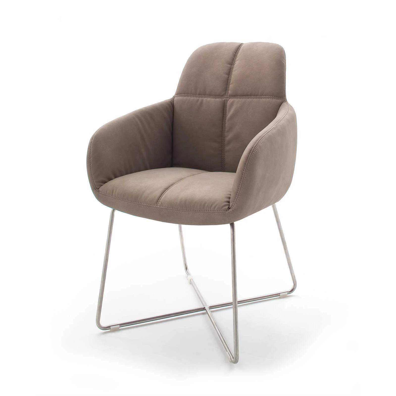 MÖBEL IDEAL 2er Set: Armlehnstuhl Tessera E In Braun (B) 62 X (H) 101 Cm