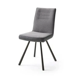 MÖBEL IDEAL 2er Set: Stuhl Alessia E In Grau (B) 48 X (H) 87 Cm