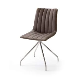 MÖBEL IDEAL 2er Set: Stuhl Alessia H In Braun (B) 48 X (H) 87 Cm