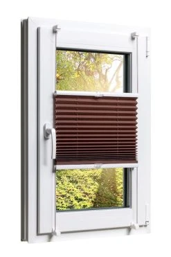 Moebel17 Plissees Und Jalousien Mit Klemmfixfunktion Ohne Bohren Schwarz 45 X 130