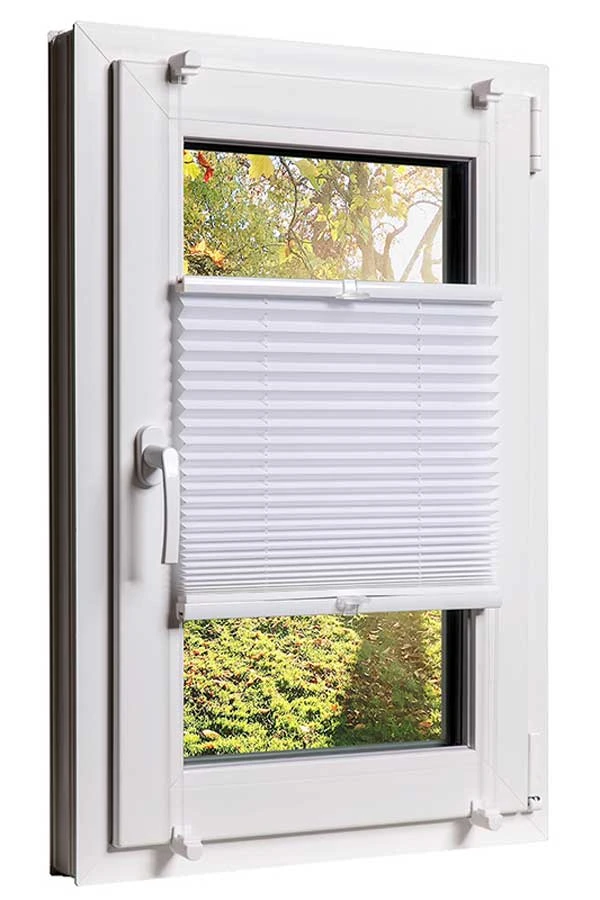 Moebel17 Plissees Und Jalousien Mit Klemmfixfunktion Ohne Bohren Weiß 40 X 130 - Image 2