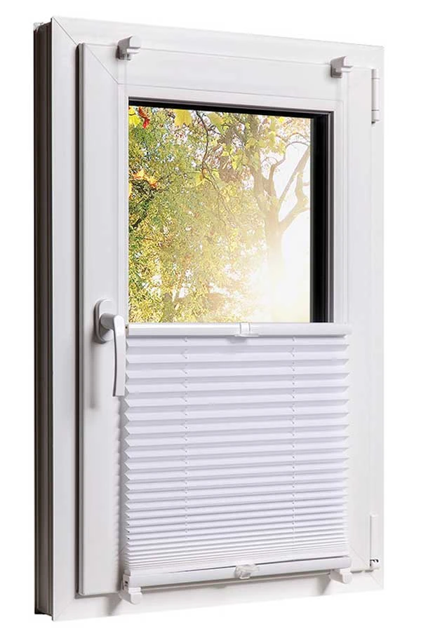 Moebel17 Plissees Und Jalousien Mit Klemmfixfunktion Ohne Bohren Weiß 40 X 130 - Image 3