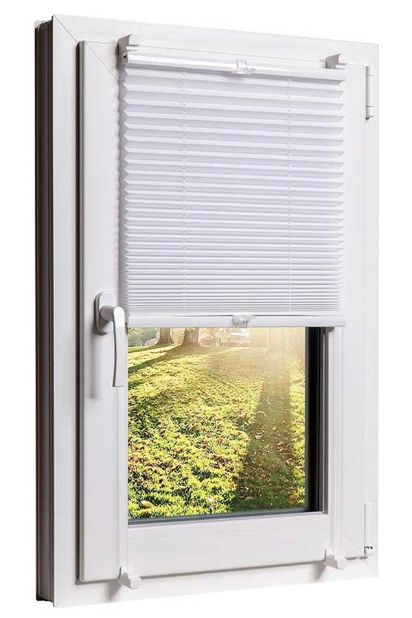 Moebel17 Plissees Und Jalousien Mit Klemmfixfunktion Ohne Bohren Weiß 40 X 130 - Image 4