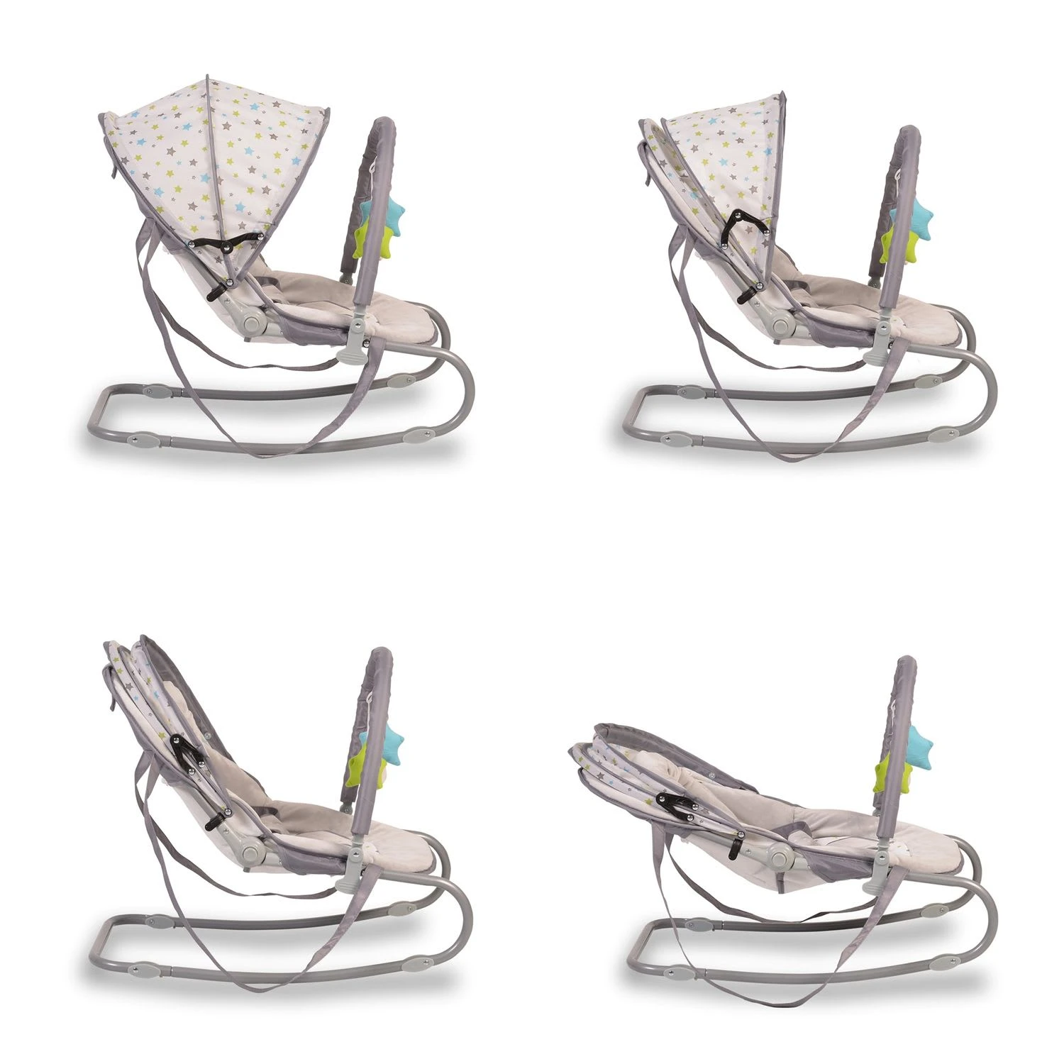 Moni Babywippe Lulu Spielbogen In Grau - Image 5