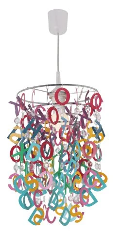 Näve Kinder-Pendelleuchte "Letterly" In Bunt