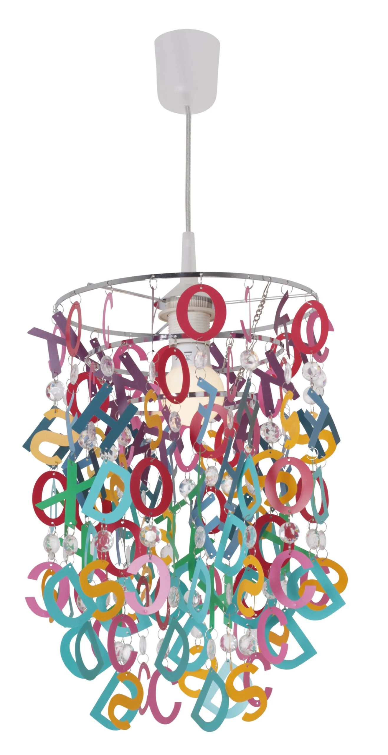 Näve Kinder-Pendelleuchte "Letterly" In Bunt