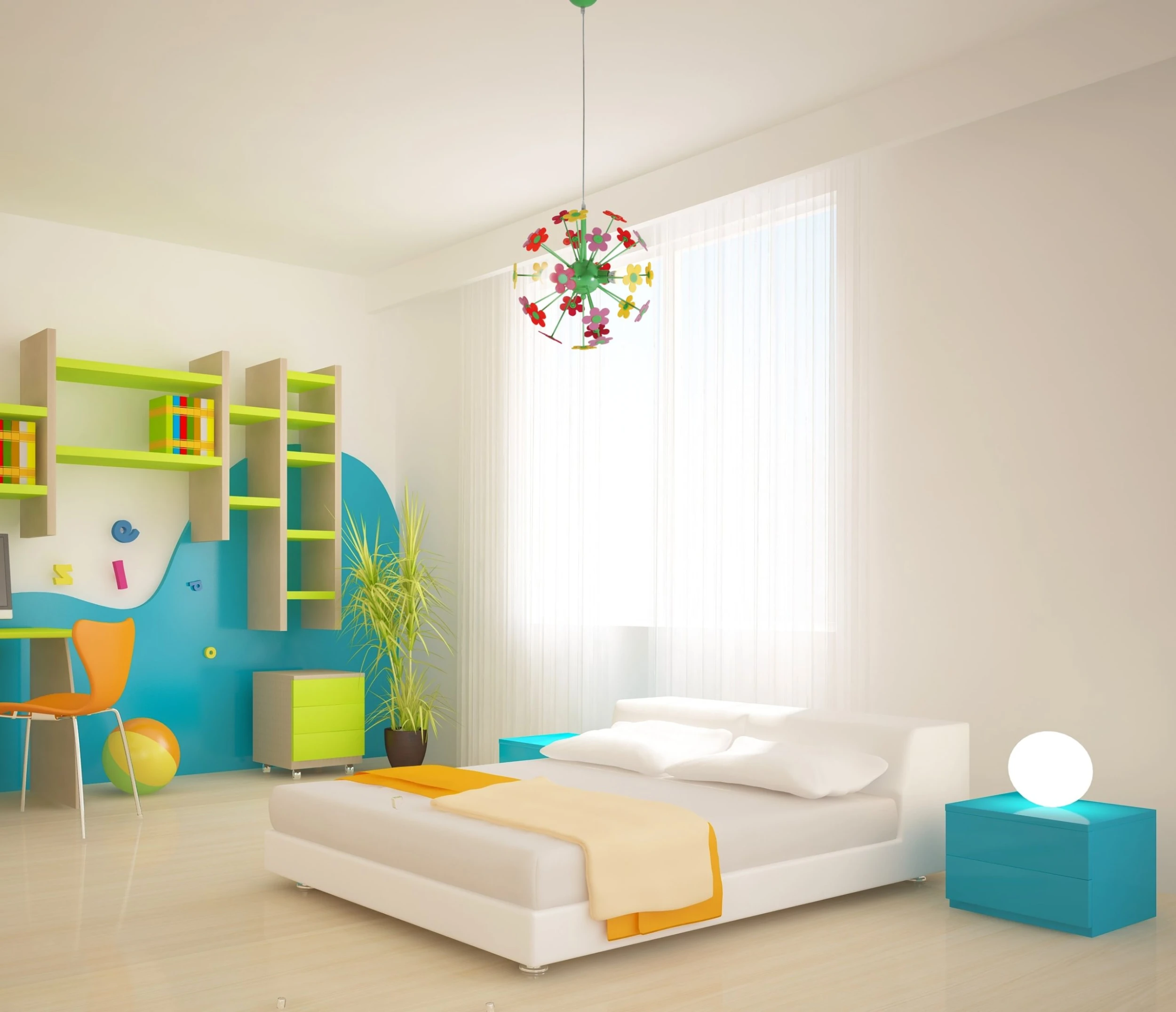 Näve Pendelleuchte "Flower" In Bunt - Image 4