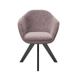 Playboy Drehstuhl "AMANDA" In Rose Quartz - (B)61 X (H)80 X (T)57 Cm