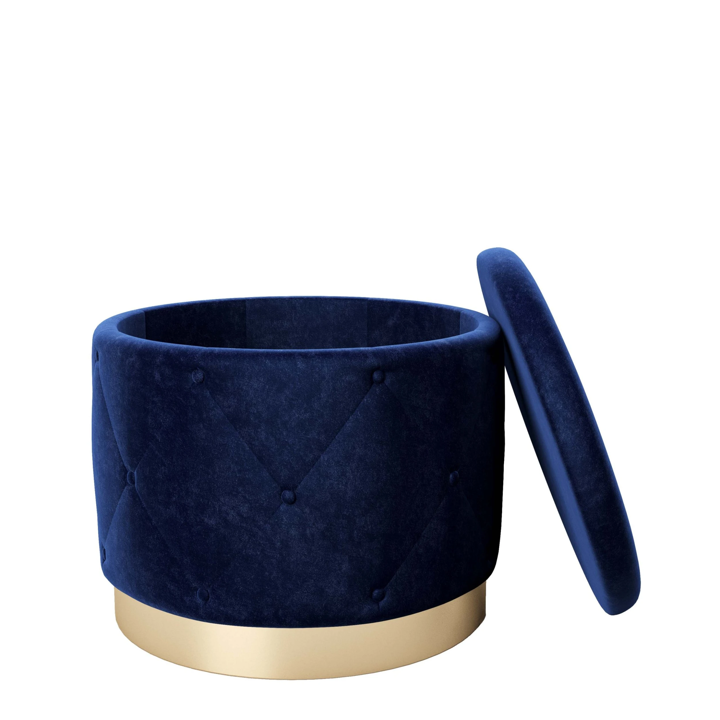 Playboy Pouf "LIZ" In Blue Lagoon - (B)50 X (H)40 X (T)50 Cm - Image 2