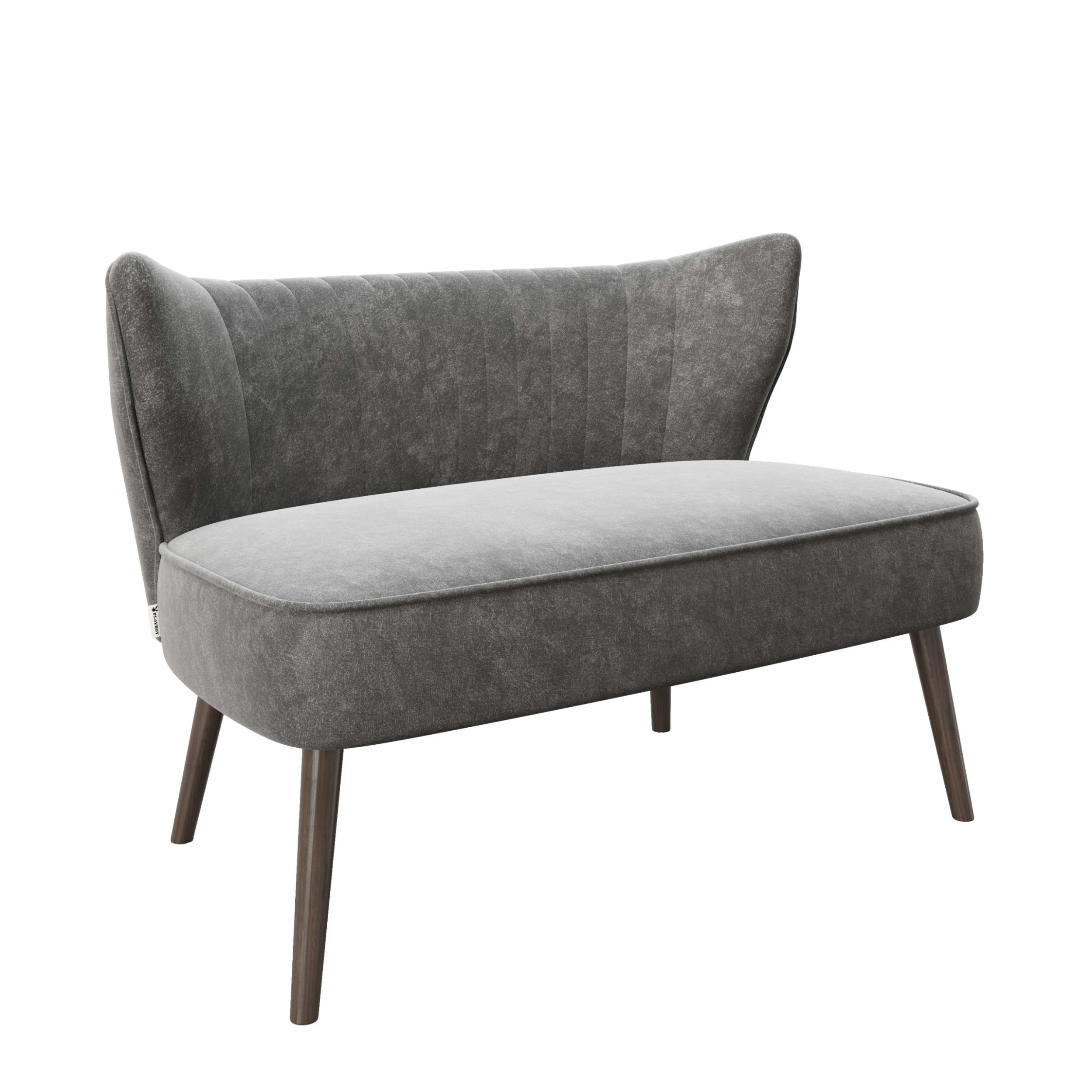 Playboy Sitzbank / Lounge "KELLY" In Anthrazit - (B)112 X (H)76 X (T)73 Cm