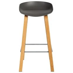 PureDay Barhocker, 2-tlg. Set Alborg, Natur/Grau