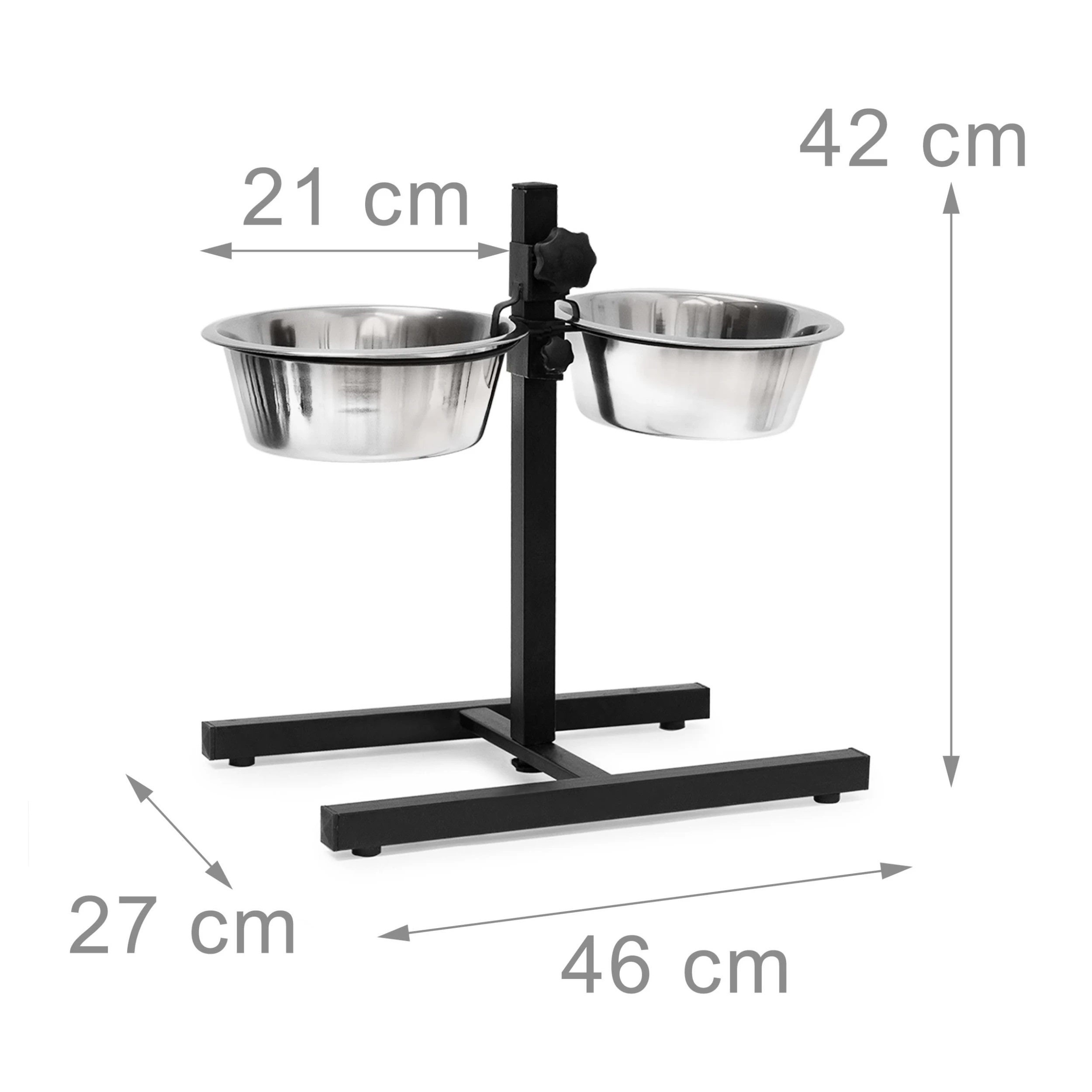 Relaxdays 2tlg. Hundeset In Schwarz/ Silber - Image 3