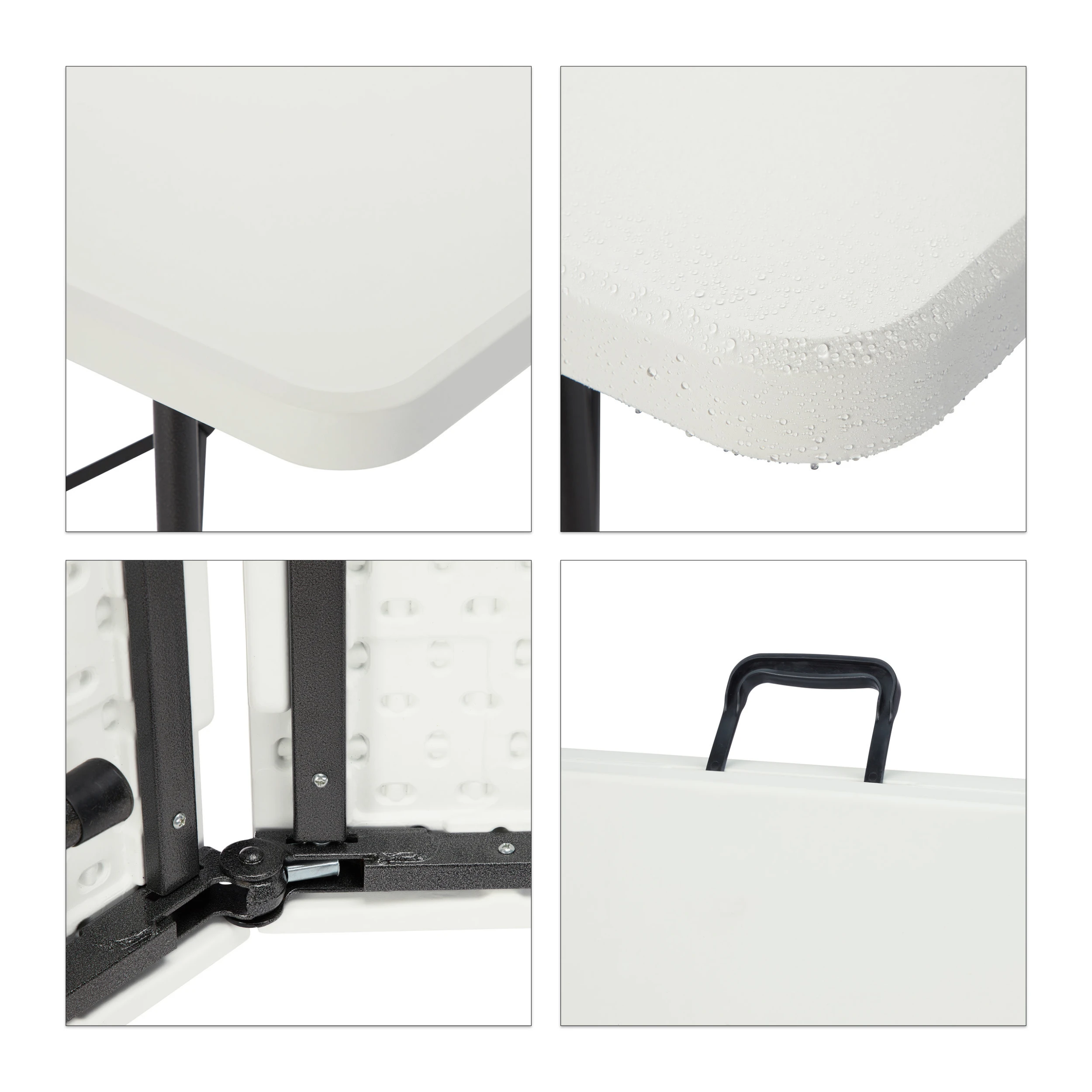 Relaxdays 2x Bierbank In Weiß - (B)180 X (H)42 X (T)25 Cm - Image 6