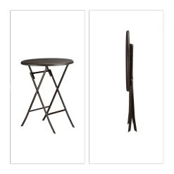 Relaxdays 3 Tlg. Gartenmöbel Set In Braun