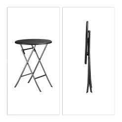 Relaxdays 3 Tlg. Gartenmöbel Set In Schwarz