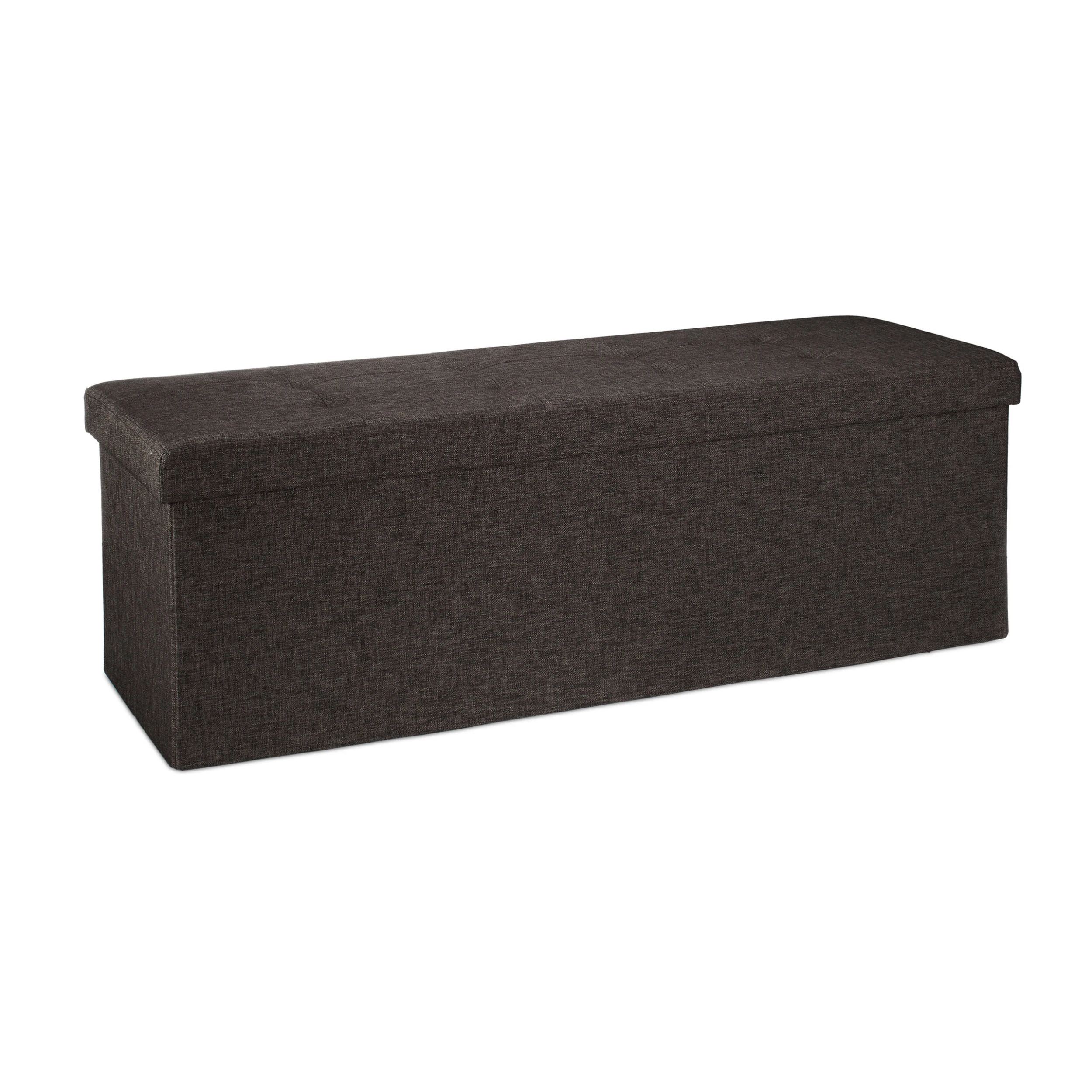 Relaxdays Faltbare Sitzbank In Braun - (B)114 X (H)38 X (T)38 Cm