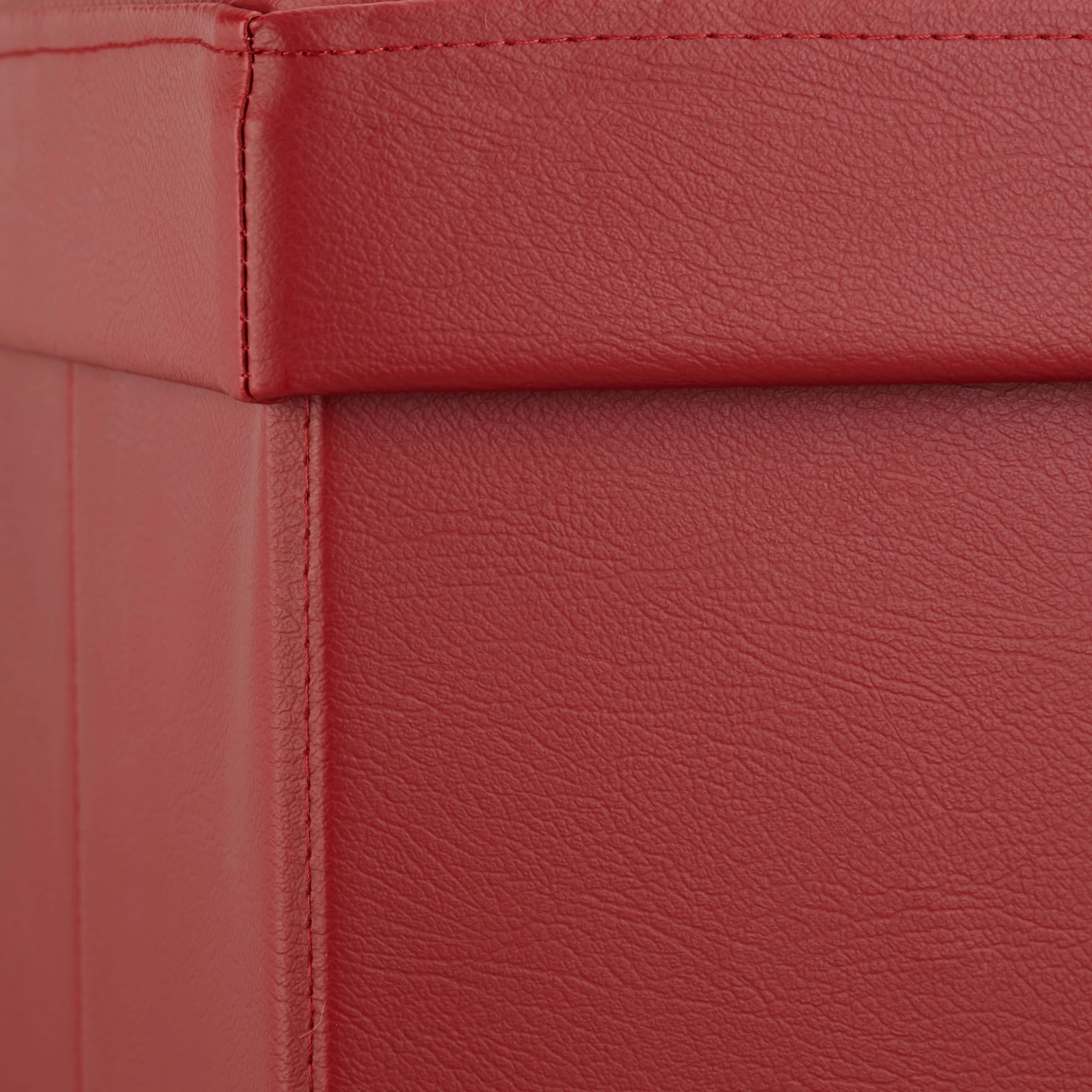 Relaxdays Faltbarer Sitzhocker In Dunkelrot - (B)38 X (H)38 X (T)38 Cm - Image 6