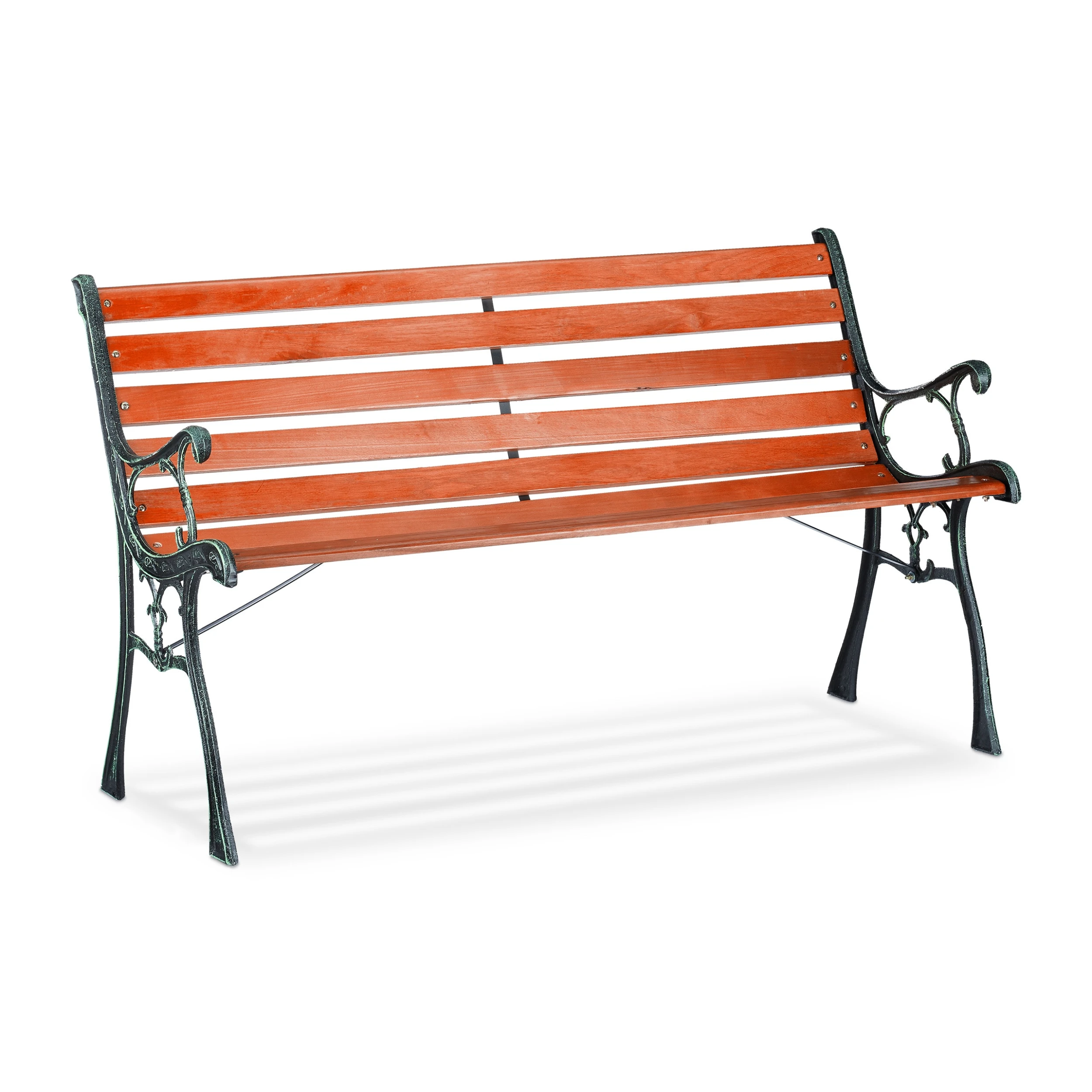 Relaxdays Gartenbank In Braun/ Schwarz