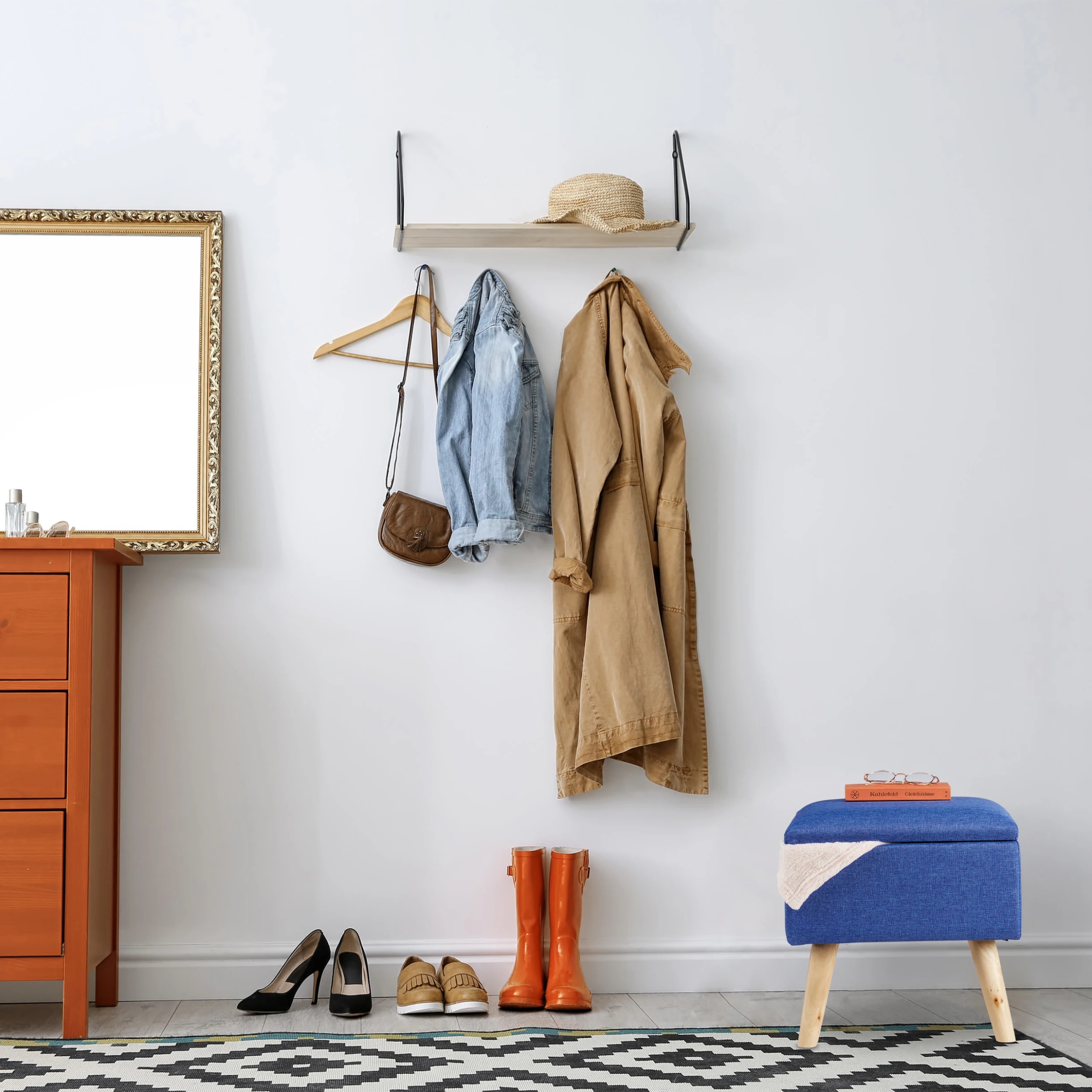 Relaxdays Hocker In Blau - (B)40 X (H)40 X (T)40 Cm - Image 5