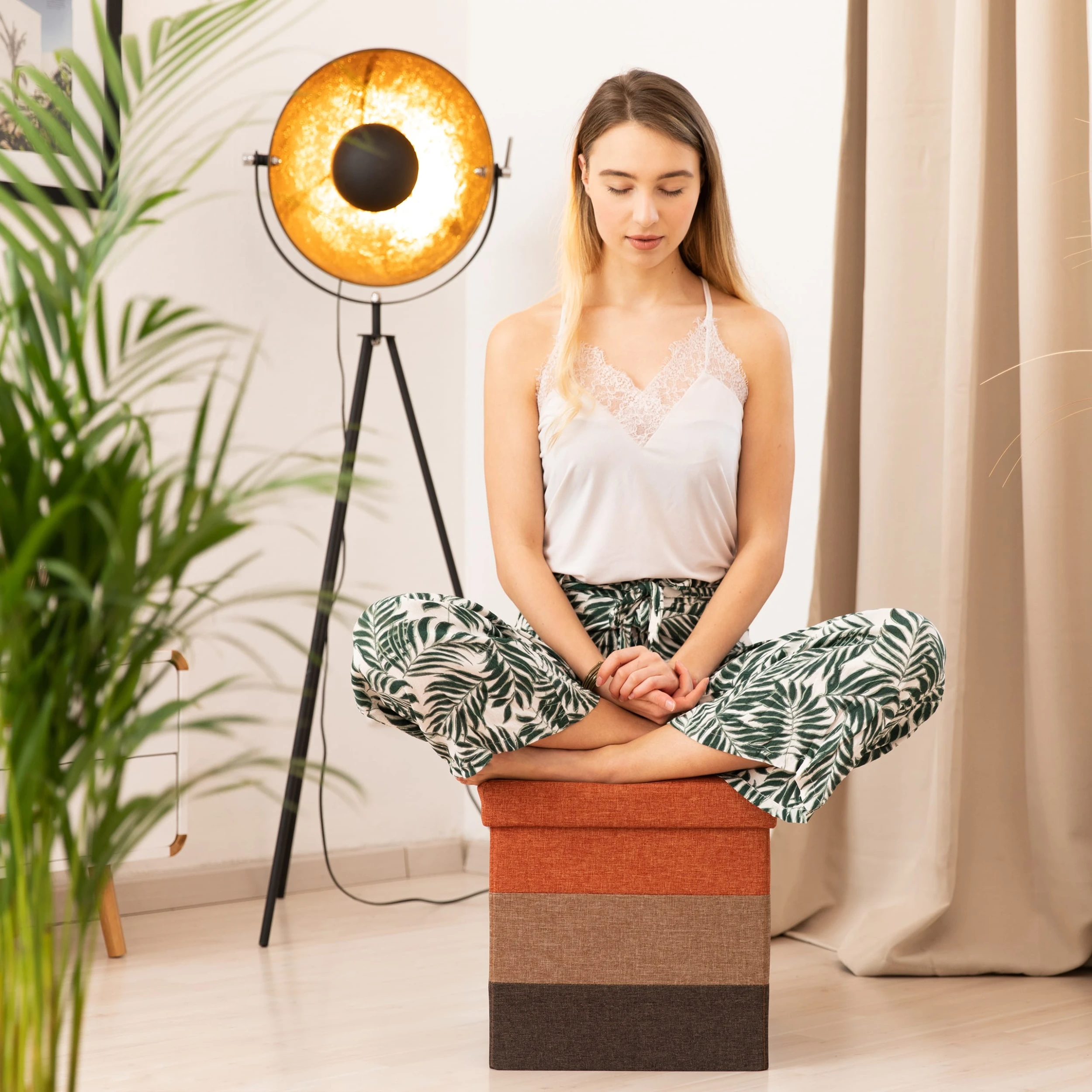 Relaxdays Hocker In Bunt - (B)38 X (H)38 X (T)38 Cm - Image 3