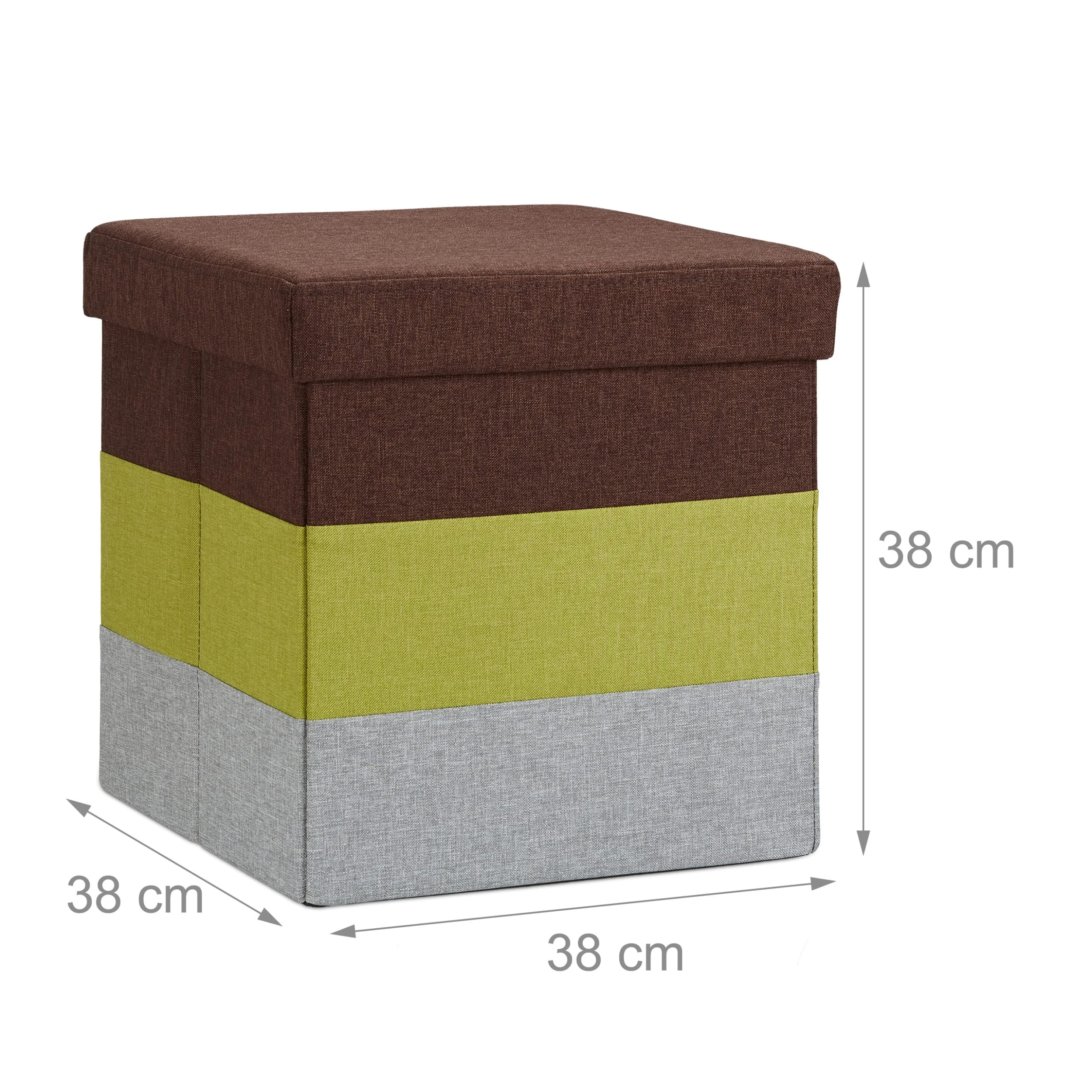 Relaxdays Hocker In Bunt - (B)38 X (H)38 X (T)38 Cm - Image 4