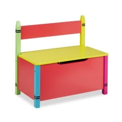 Relaxdays Kindersitzbank In Bunt - (B)60 X (H)54,5 X (T)35 Cm