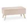 Relaxdays Sitzbank In Beige - (B)79,5x (H)39,5 X (T)39,5 Cm