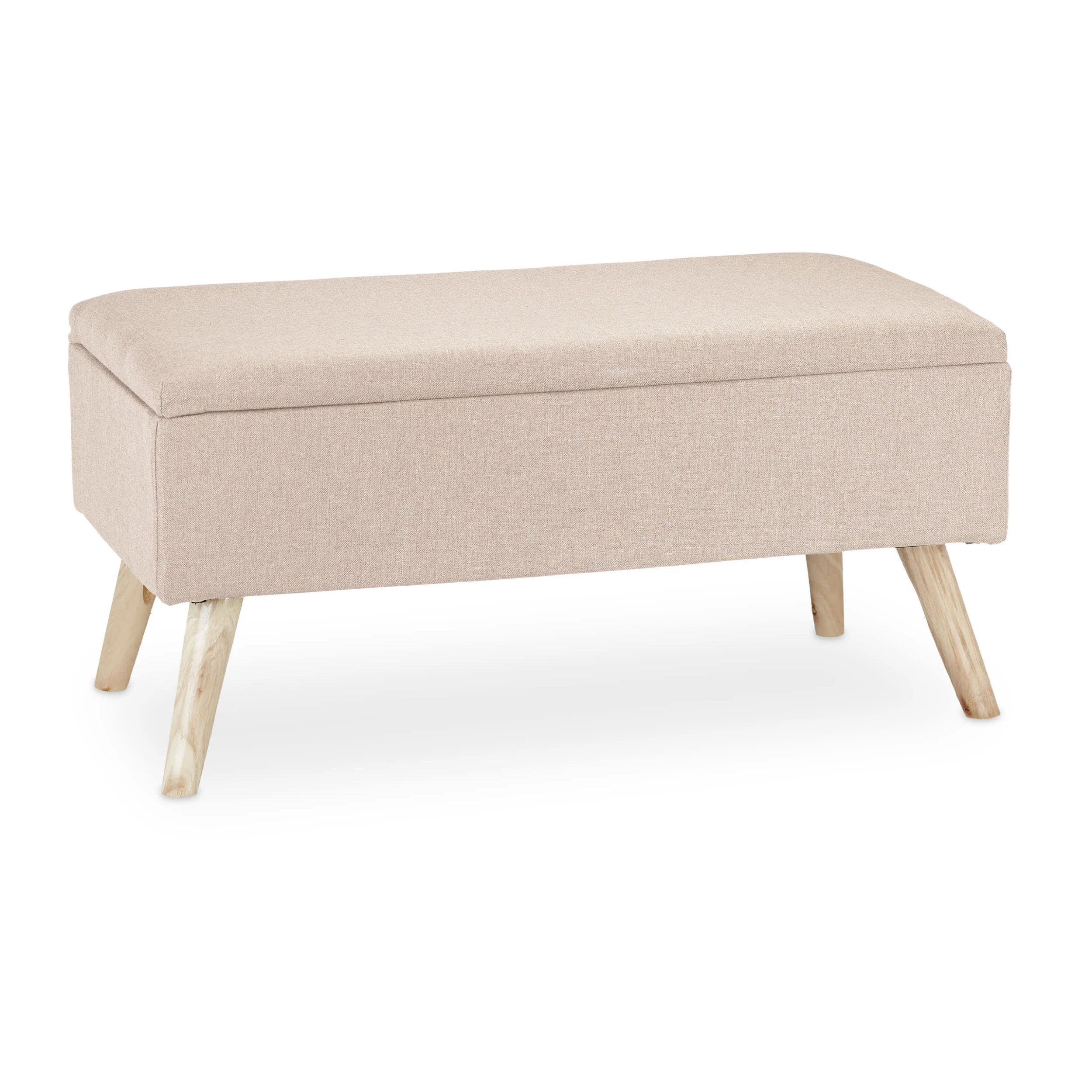 Relaxdays Sitzbank In Beige - (B)79,5x (H)39,5 X (T)39,5 Cm