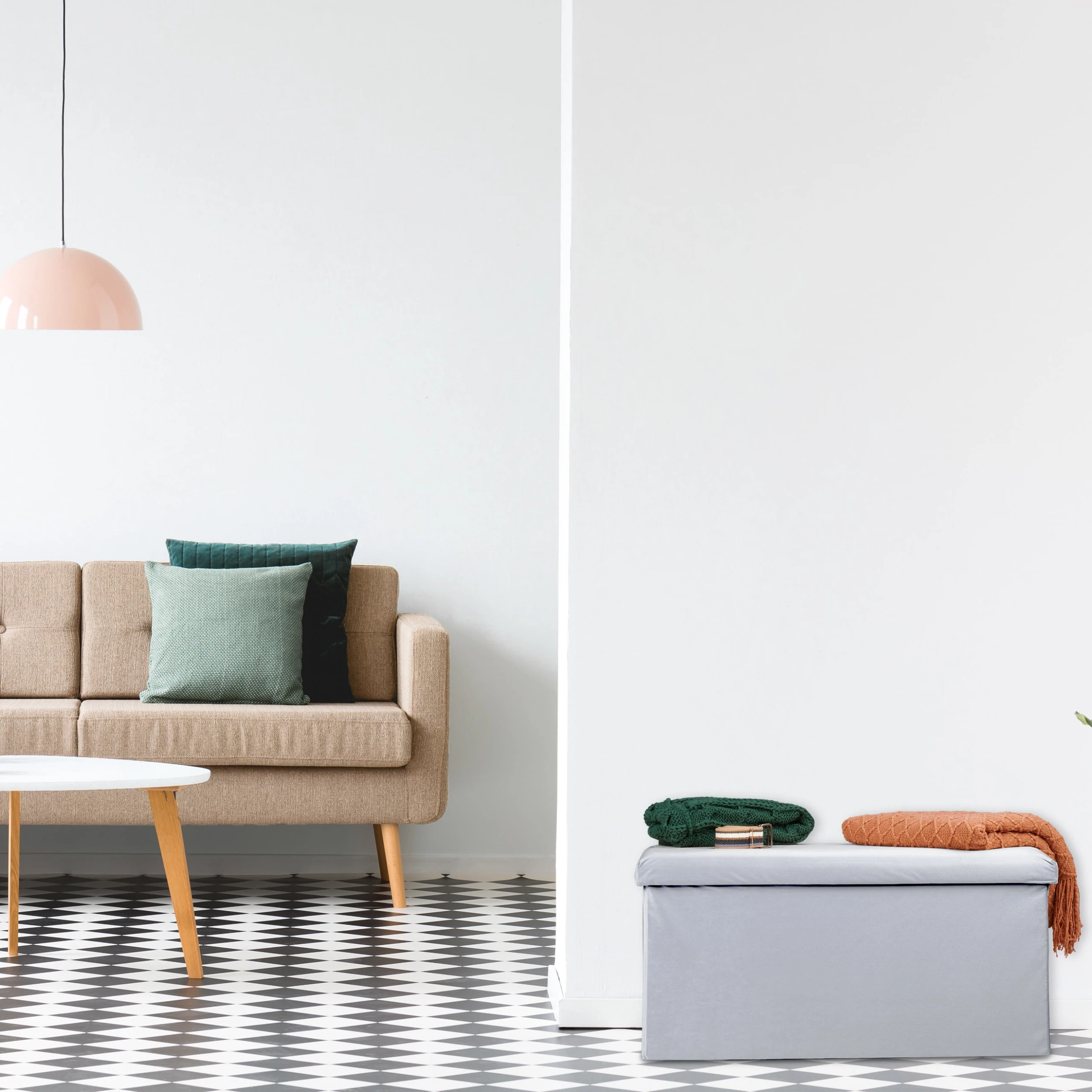 Relaxdays Sitzbank In Hellgrau - (B)77 X (H)38 X (T)39 Cm - Image 2