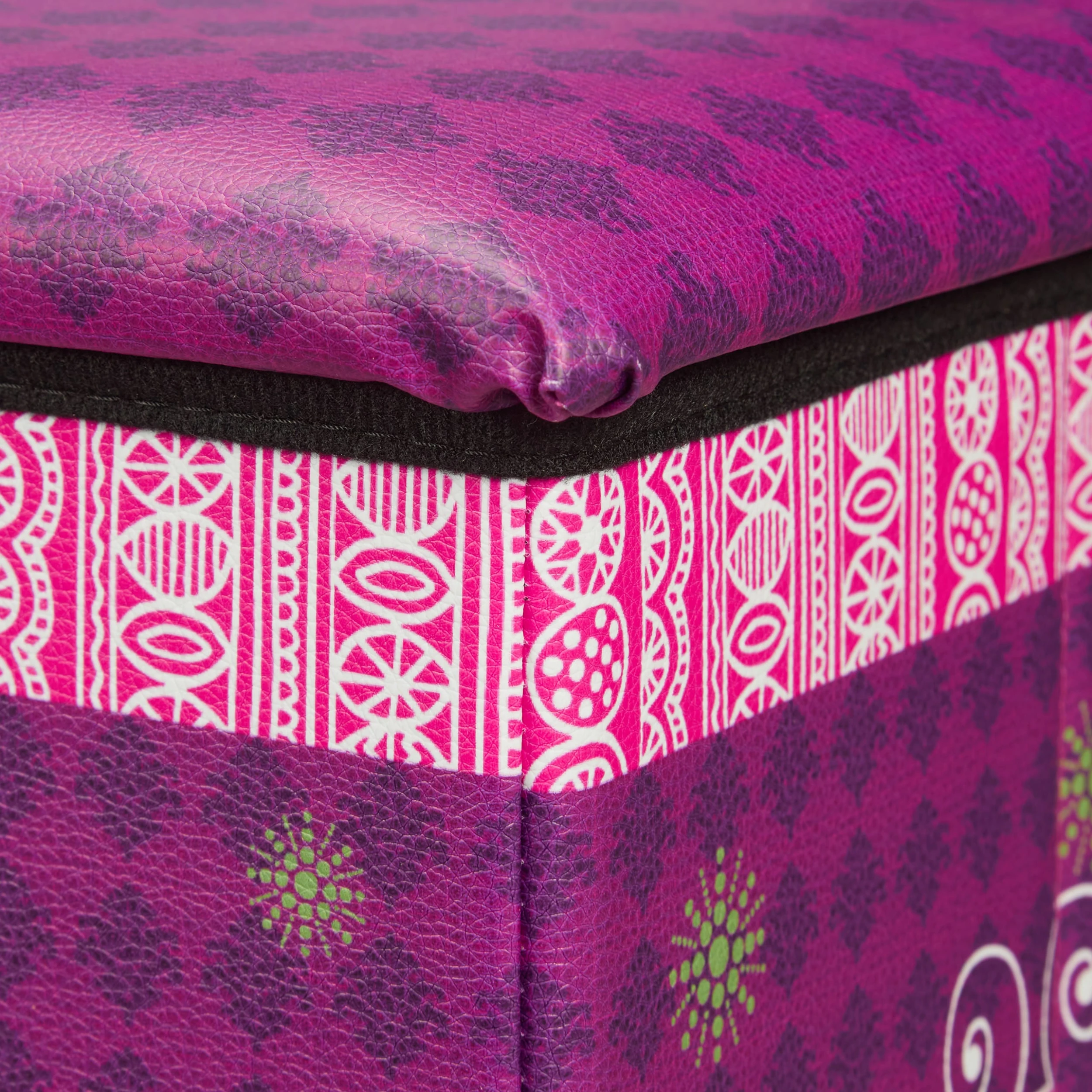 Relaxdays Sitzhocker Prinzessin In Lila - (B)31 X (H)31 X (T)31 Cm - Image 7