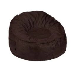 Relaxdays Sitzsack In Dunkelbraun - (H)60 X Ø 110 Cm