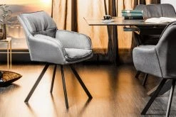 Riess-ambiente.de Armlehnenstuhl MR. LOUNGER In Grau - 63 X 85 X 62cm -VCM-Shop riess ambiente de armlehnenstuhl mr lounger in grau 63 x 85 x 62cm 3