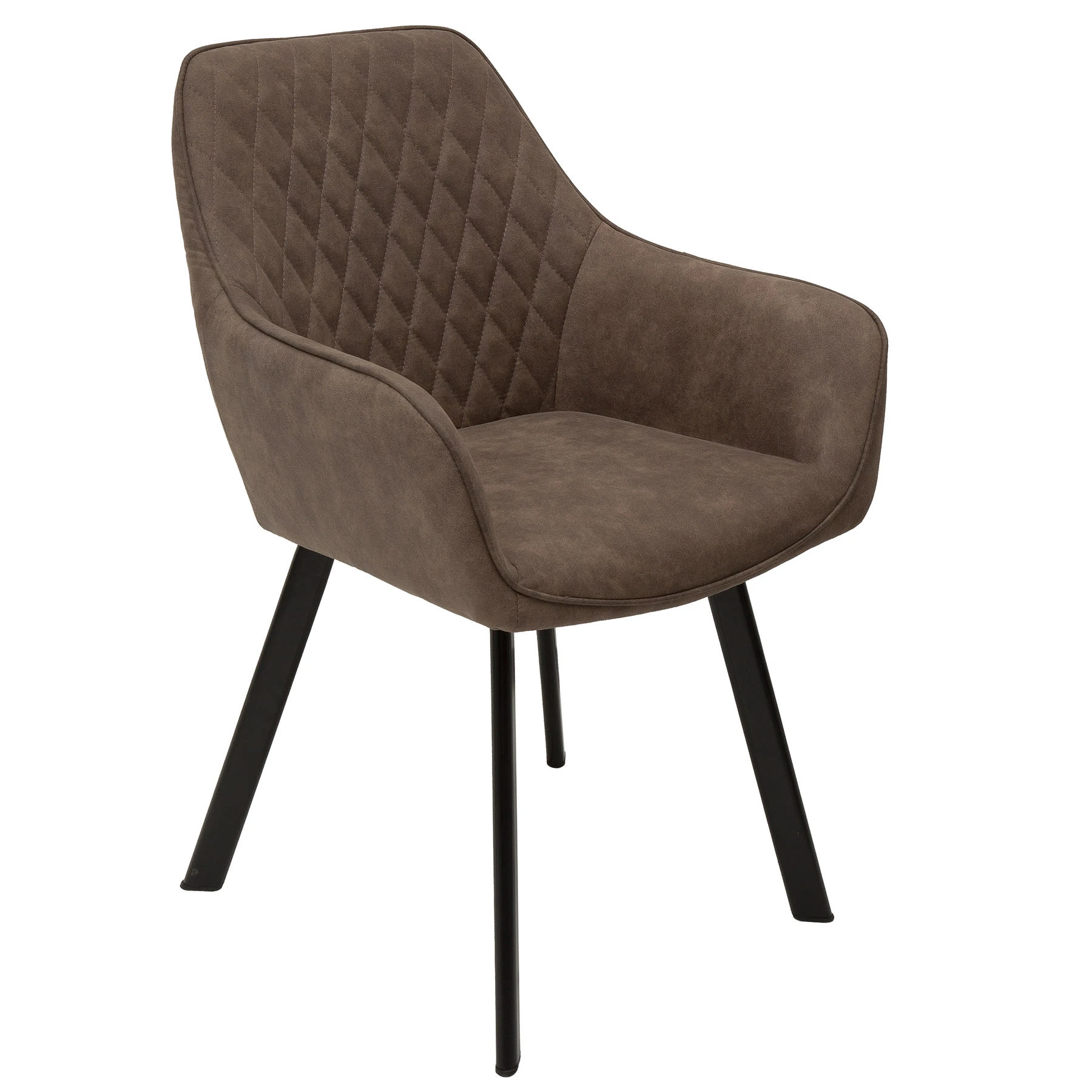 Riess-ambiente.de Armlehnenstuhl PALERMO In Taupe - 57 X 84 X 46cm