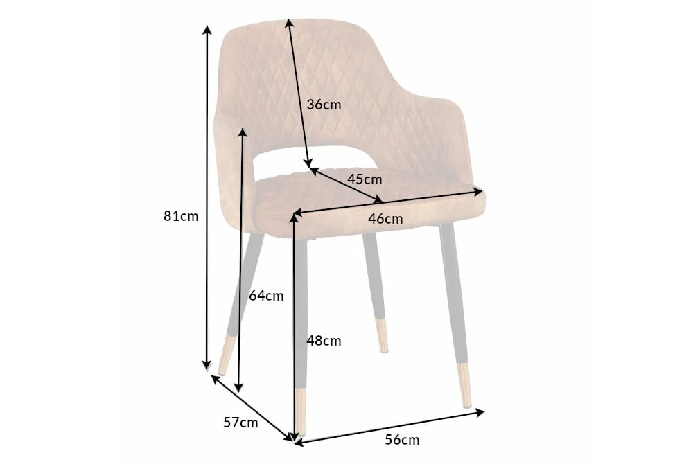 Riess-ambiente.de Armlehnenstuhl PARIS In Senfgelb - 56 X 81 X 57cm - Image 10