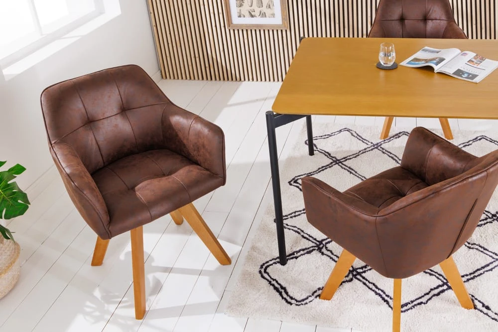 Riess-ambiente.de Esszimmerstuhl LOFT In Antik Braun - 60 X 83 X 61cm - Image 2