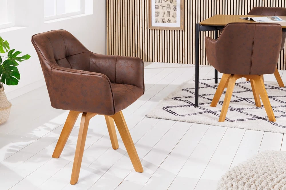 Riess-ambiente.de Esszimmerstuhl LOFT In Antik Braun - 60 X 83 X 61cm - Image 4