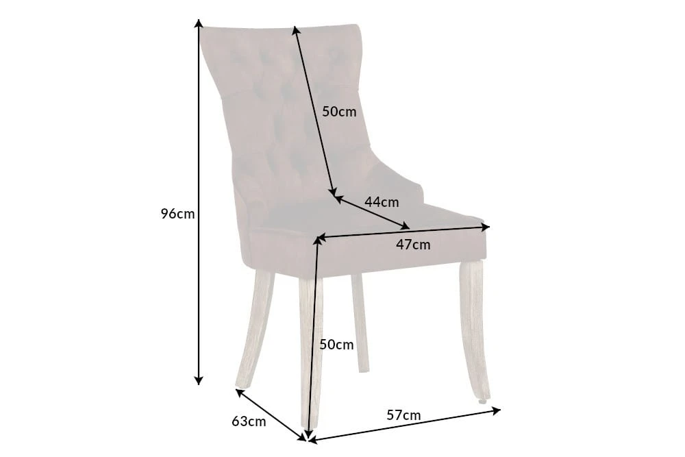 Riess-ambiente.de Polsterstuhl CASTLE In Braun - 57 X 96 X 63cm - Image 10