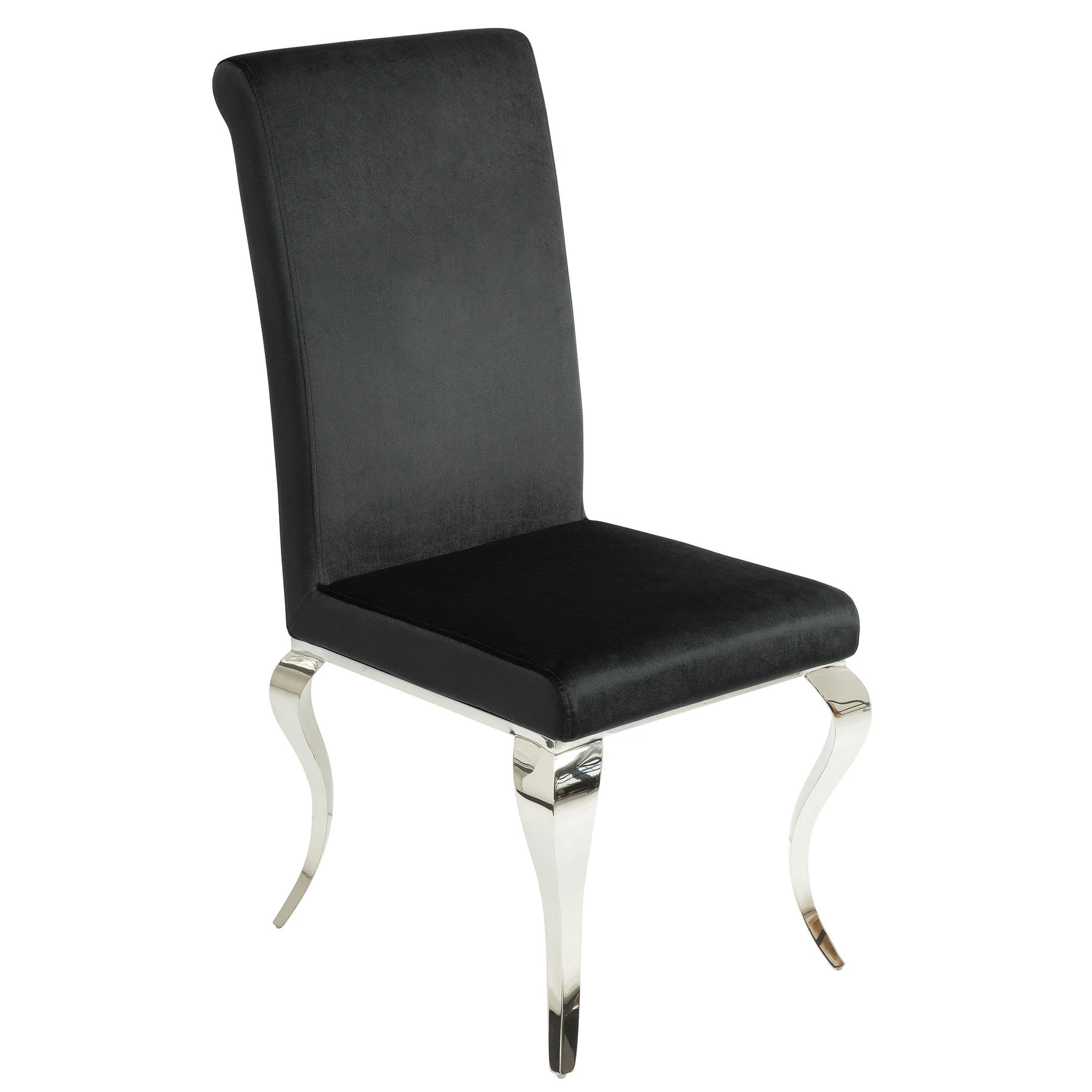 Riess-ambiente.de Polsterstuhl MODERN BAROCK In Schwarz - 45 X 104 X 64cm