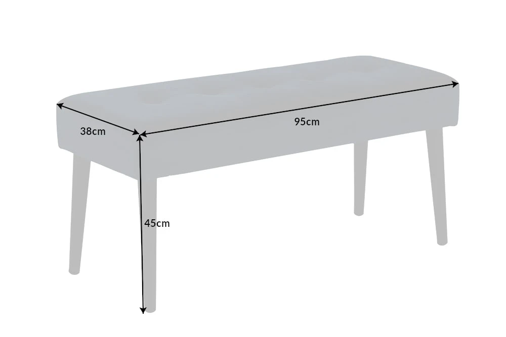 Riess-ambiente.de Sitzbank BOUTIQUE In Blau / Schwarz - 95 X 45 X 38cm - Image 10