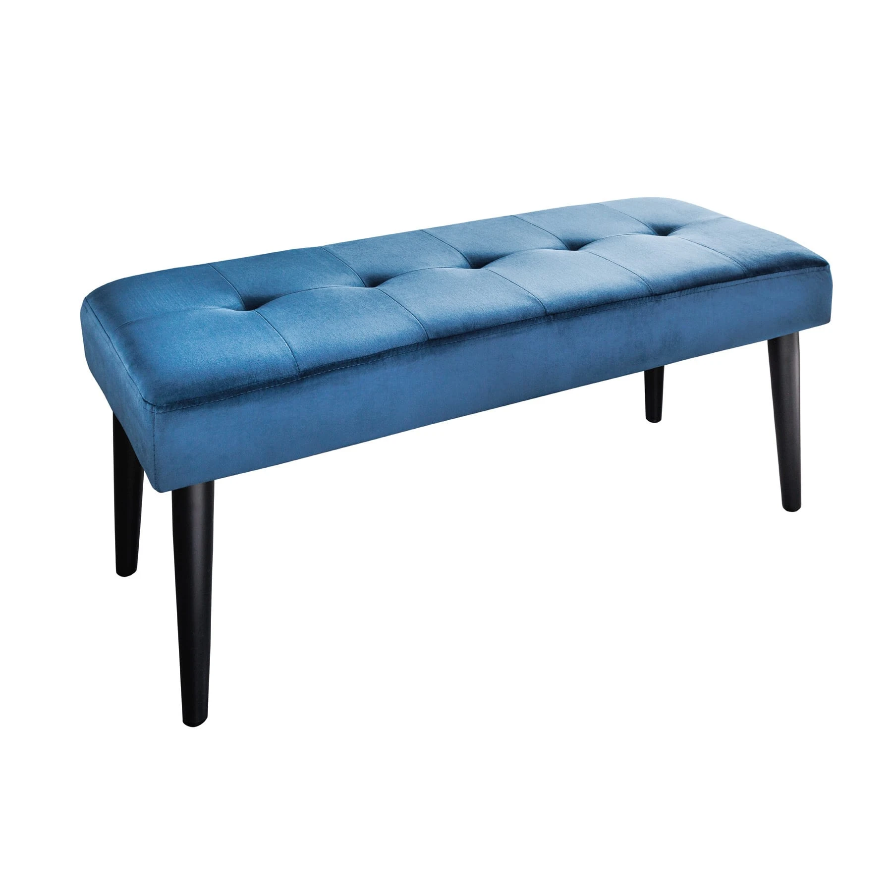 Riess-ambiente.de Sitzbank BOUTIQUE In Blau / Schwarz - 95 X 45 X 38cm