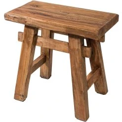 Riess-ambiente.de Sitzhocker HEMINGWAY In Natur - 50 X 47 X 27cm