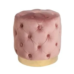 Riess-ambiente.de Sitzhocker MODERN BAROCK In Altrosa - 37 X 38 X 37cm