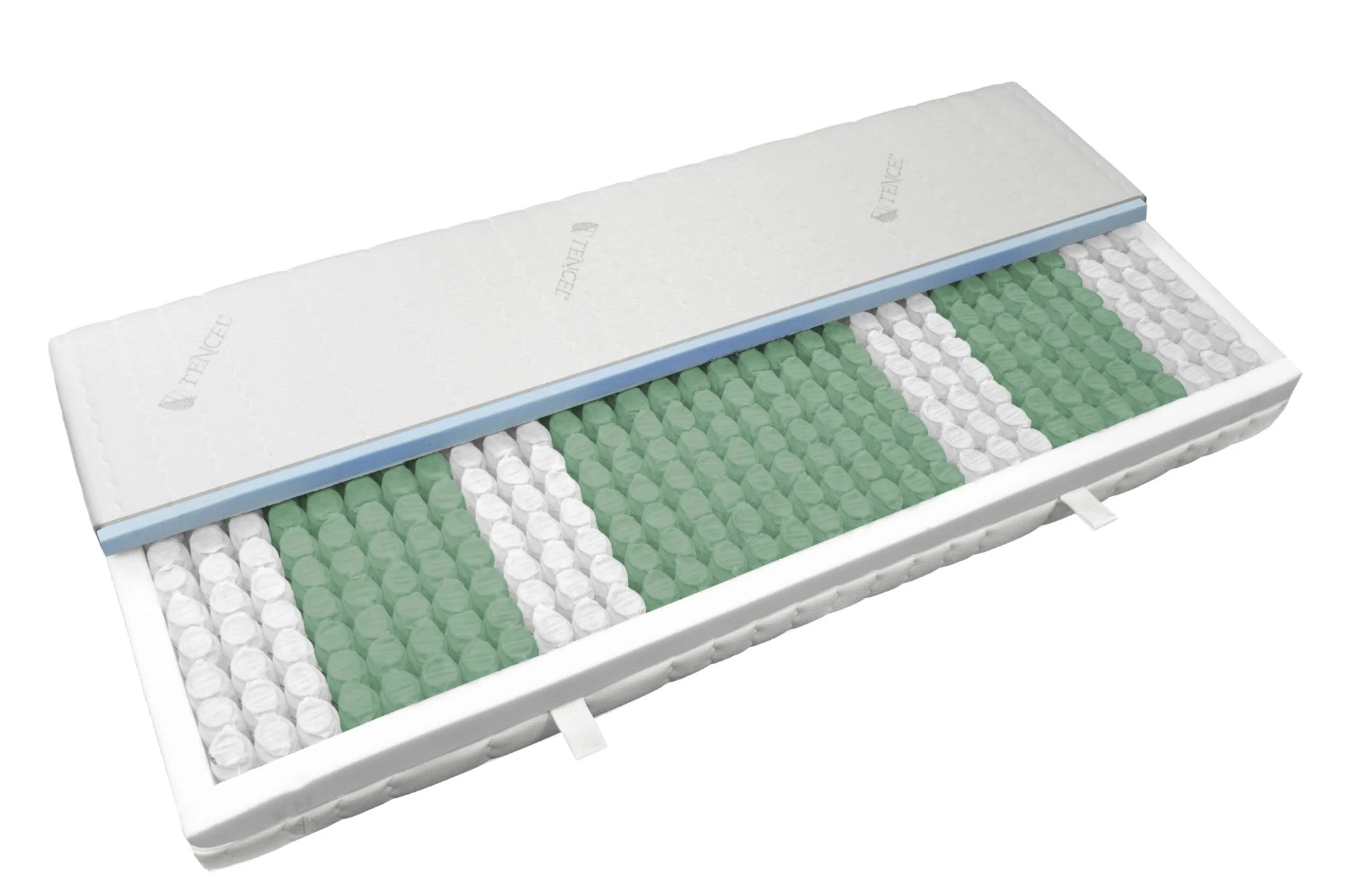 Sleepondo 7-Zonen Taschenfederkernmatratze "Comfort" In Weiß - H4 (ab 110 Kg)