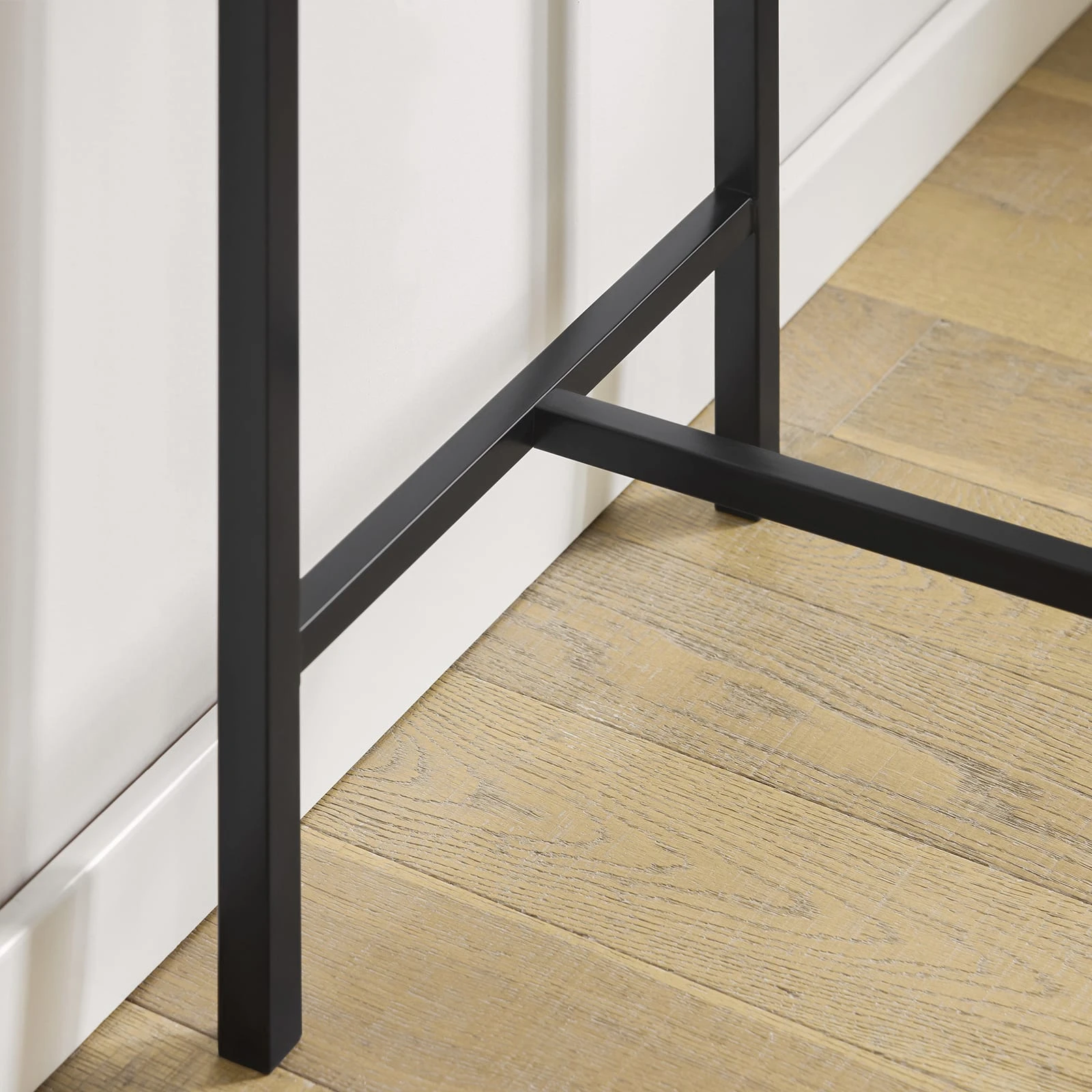 SoBuy Bartisch In Natur Und Schwarz - Tisch(B)80 X (H)87 X (T)50cm/Stuhl(B)32 X (H)57 X (T)32cm - Image 9