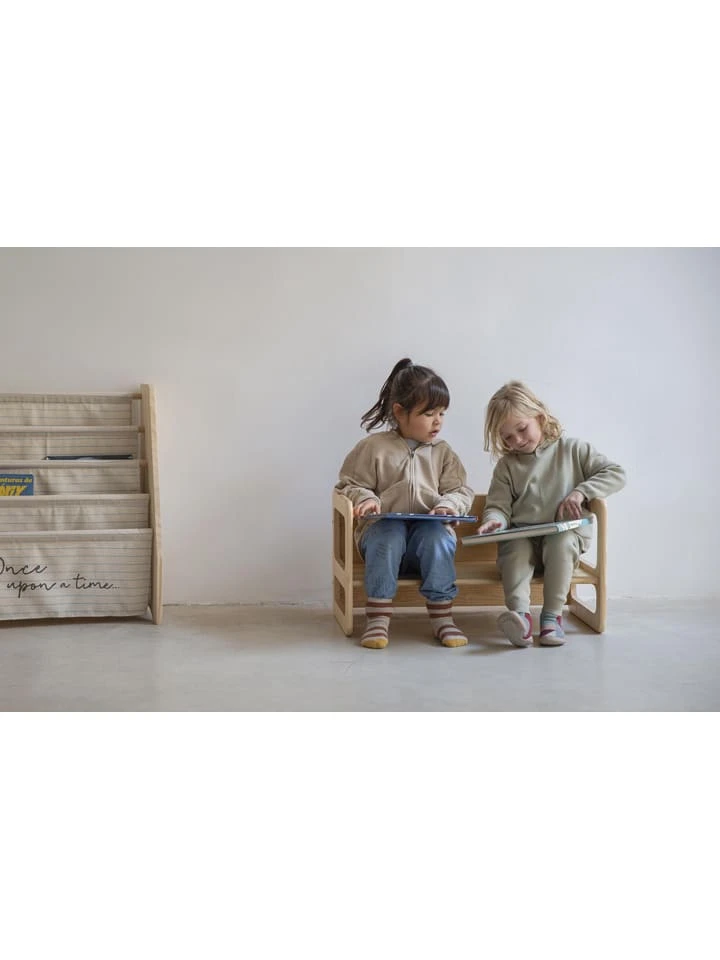 The Wild Hug Bank "Montessori" In Natur - (B)75 X (H)39 X (T)39 Cm - Image 4